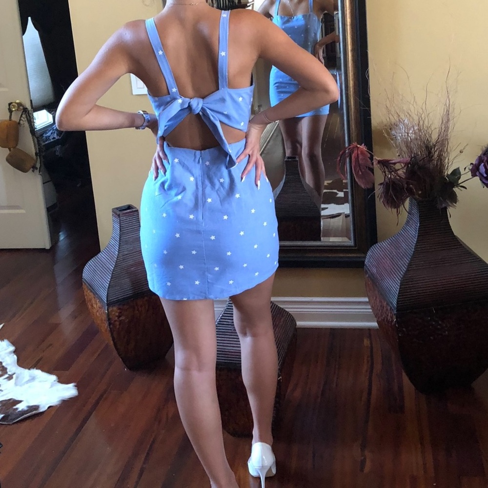 Light blue short dress